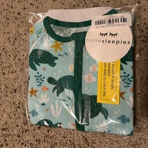 Little Sleepies Sea Turtle Shorty Zippy - 3T